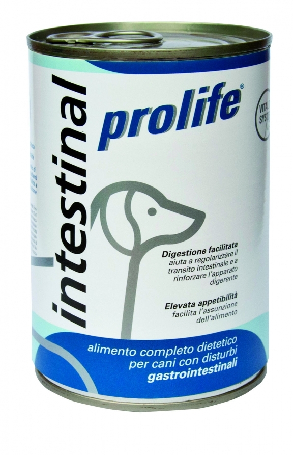 Complete dietetic pet food for dogs suffering from gastrointestinal disorders.
