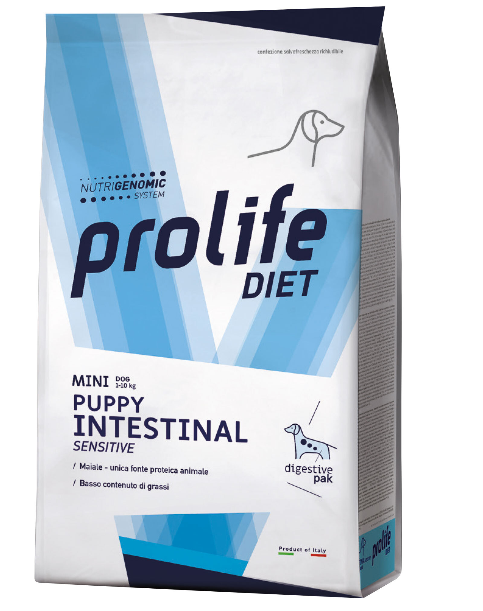 Alimento completo dietetico per il cane adulto di piccola taglia formulato per la compensazione della cattiva digestione, la riduzione dei disturbi dell&rsquo;assorbimento intestinale e il supporto al metabolismo dei lipidi in caso di iperlipidemia.
