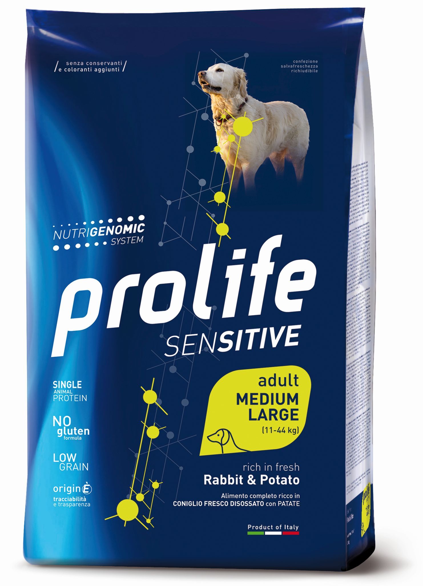 Complete pet food, rich in fresh deboned lamb and rice.
